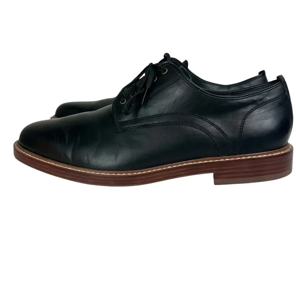 Cole Haan Tyler Grand Plain Toe Derby Lace Up Oxford Black Size 10.5